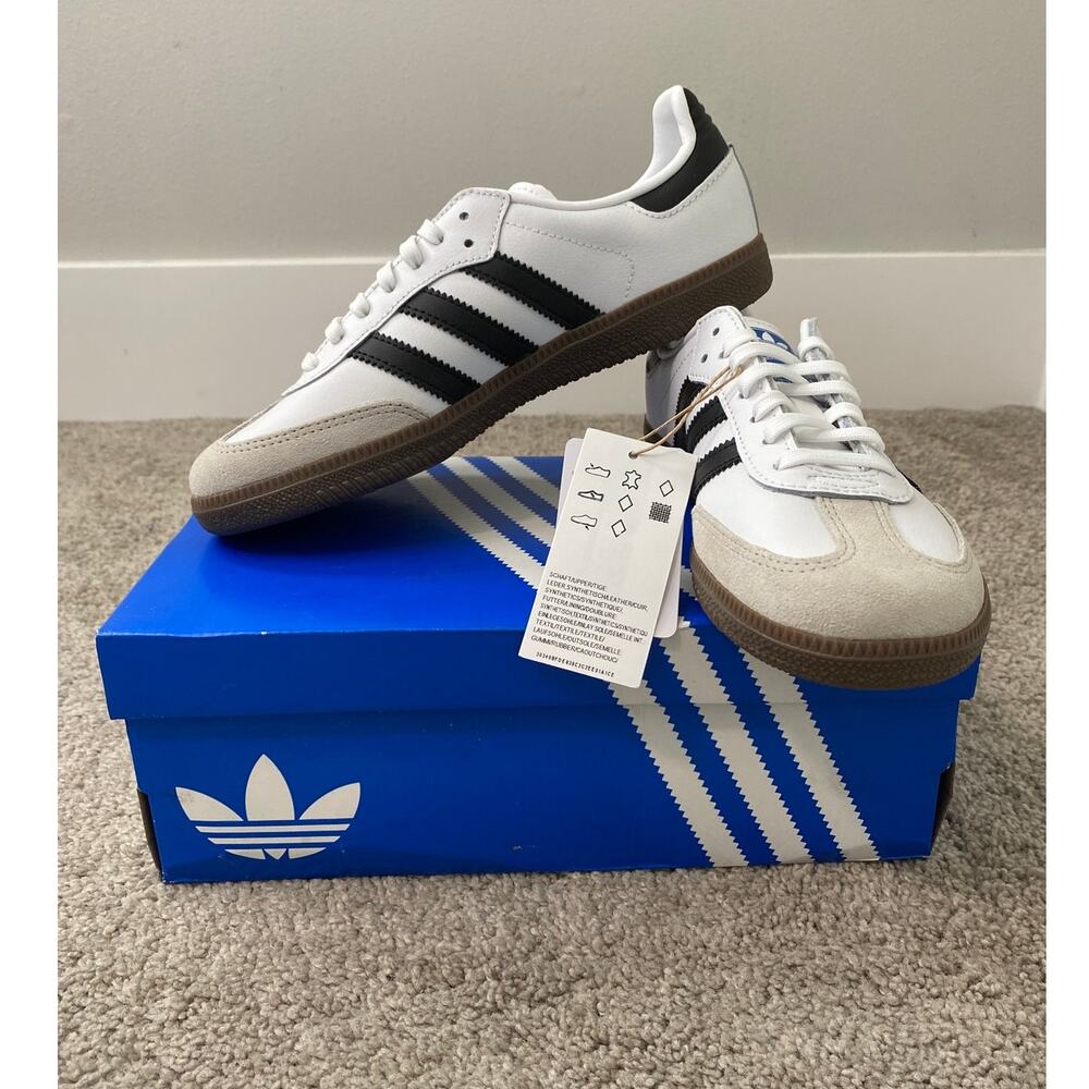 New Adidas Samba OG C Shoes Kids Size 3 Originals Sneakers